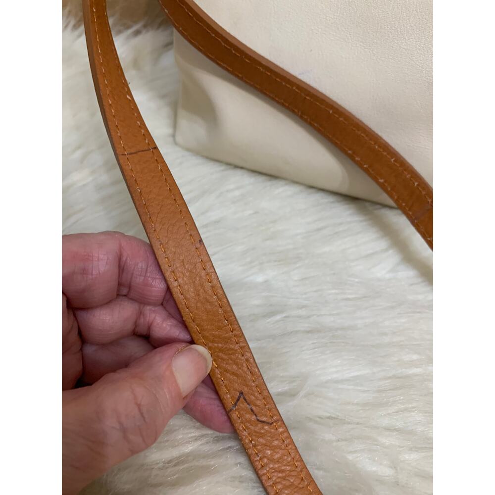 VALENTINA TRADIZIONE ITALIANA Soft Cream Leather Convertible Hobo XBody - Picture 15 of 16